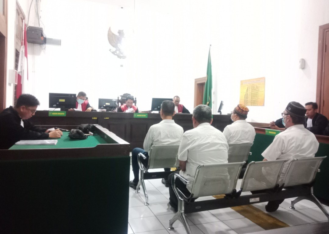 SUASANA: 4 Terdakwa jalani sidang Reflik dan Duplik di PN Tipikor Bandung. Rabu (05/07).